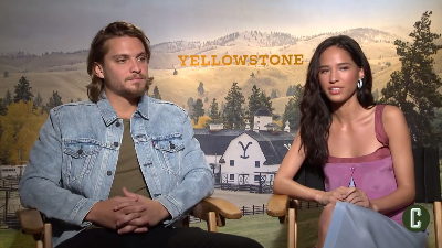 Luke Grimes y Kelsey Asbille