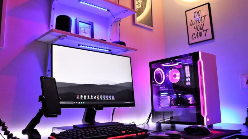 Las partes externas de una computadora